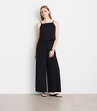LOFT Versa Crepe Drape Square Neck Top
