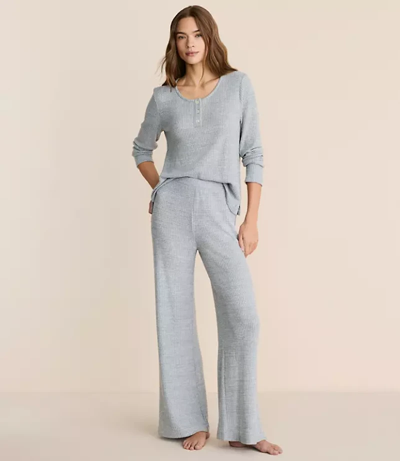 Lou & Grey Brushed Waffle Pajama Set