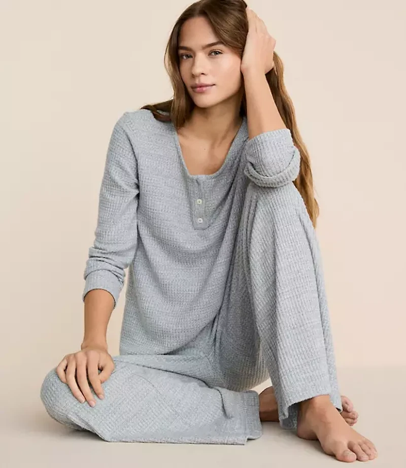Lou & Grey Brushed Waffle Pajama Set