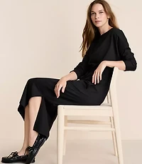 Lou & Grey Brushedsoft Boatneck Midi Pocket Dress