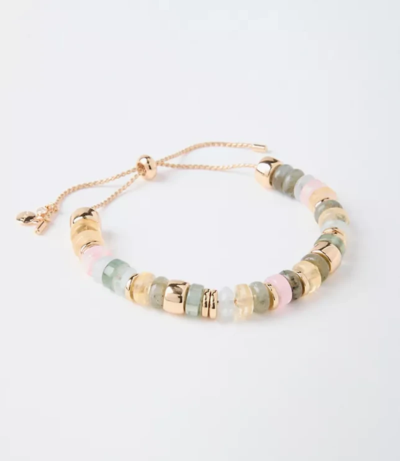 Marbleized Spliced Pull Tie Bracelet