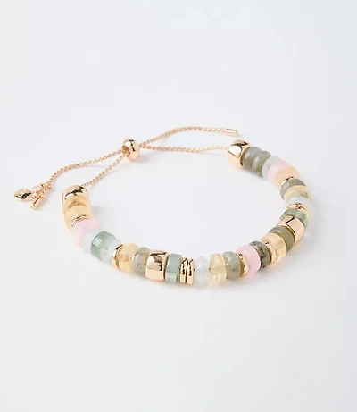 Marbleized Spliced Pull Tie Bracelet