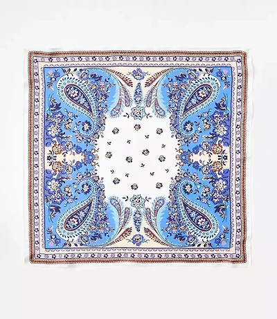 Paisley Silk Square Scarf