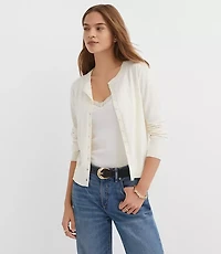 Petite Modern Crew Neck Cardigan