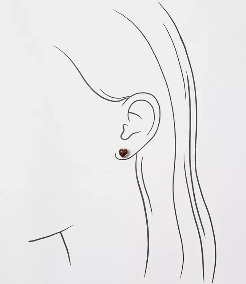 Heart Stud Earring Set
