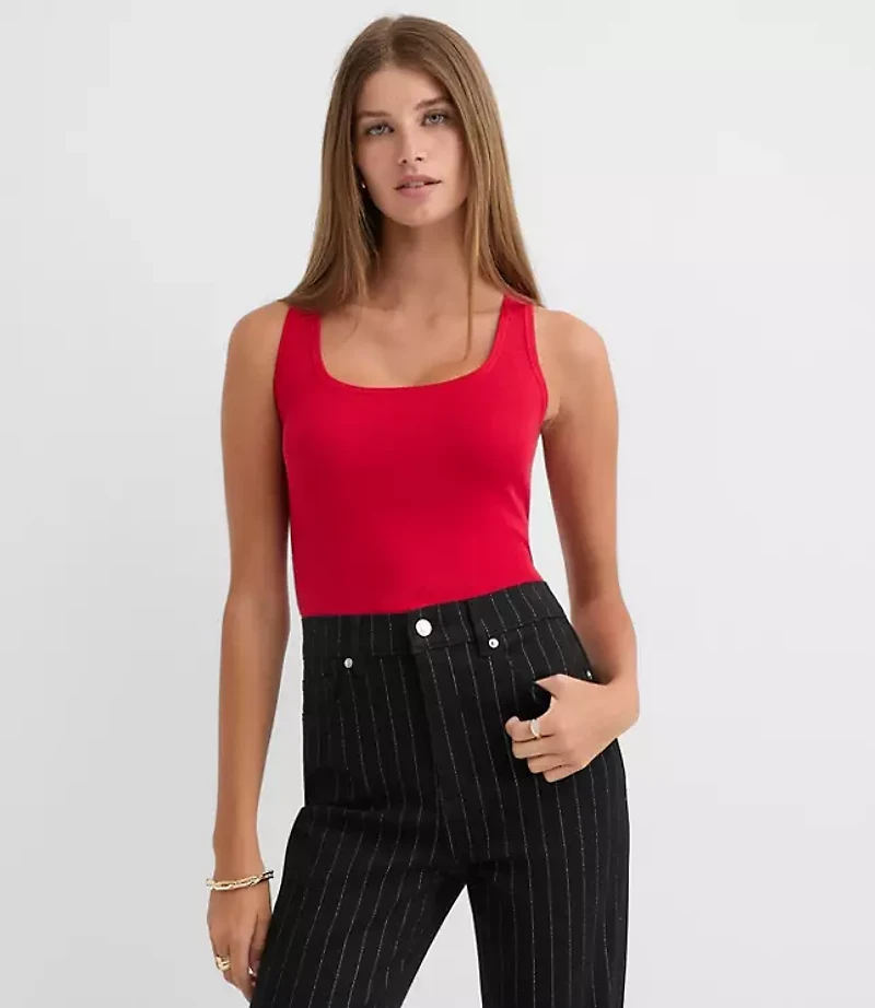 Ribbed Sweater Tank Top