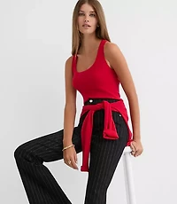 Ribbed Sweater Tank Top