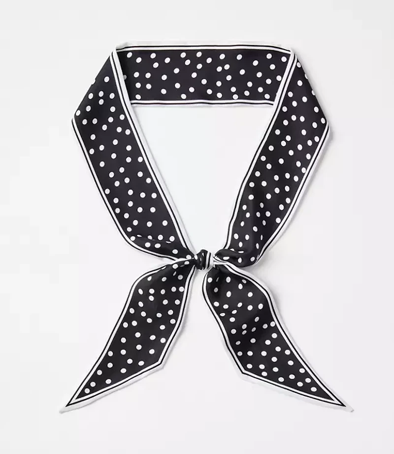 Dotted Skinny Scarf