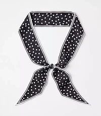 Dotted Skinny Scarf