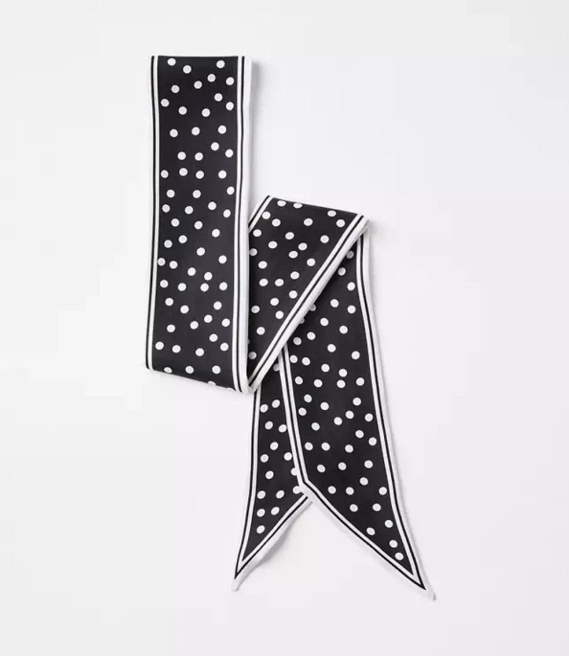 Dotted Skinny Scarf