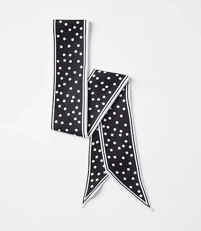 Dotted Skinny Scarf