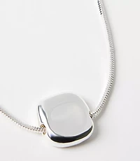 Oversized Bean Pull Tie Pendant Necklace