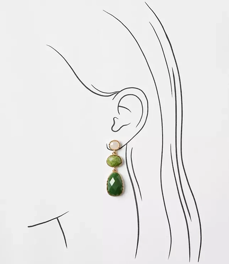 Triple Drop Earrings