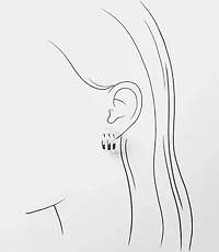 Triple Chunky Hoop Earrings
