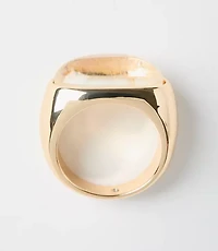 Marbleized Oval Ring