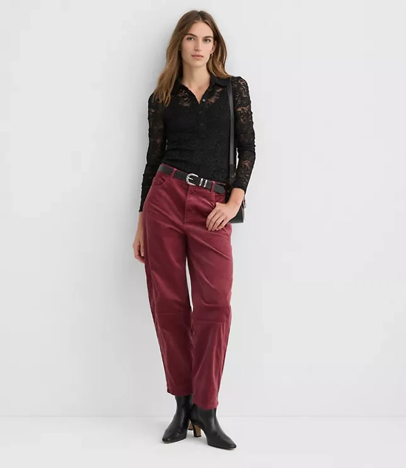 Lace Polo Top