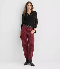 Lace Polo Top