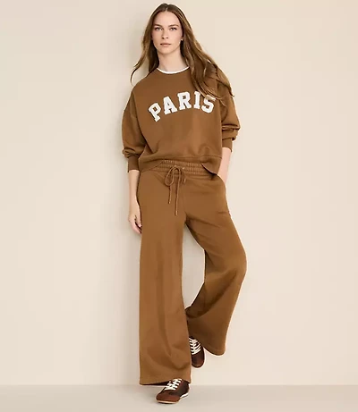 Petite Lou & Grey Elite Fleece Wide Leg Sweatpants