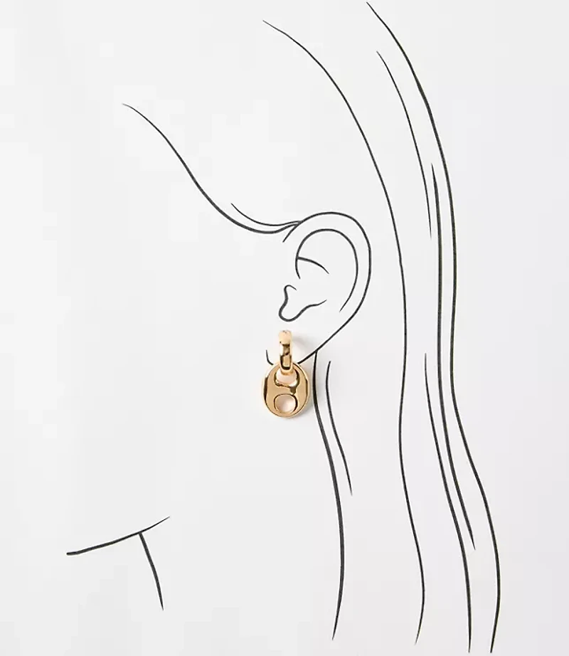 Mariner Chain Link Drop Earrings