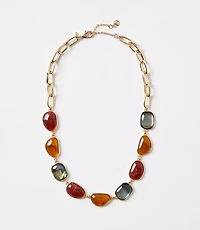 Marbleized Statement Necklace