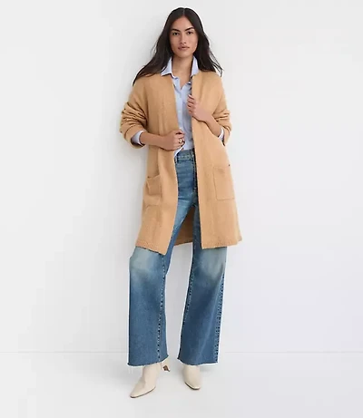 Cuffed Belted Pocket Coatigan