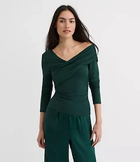 Ruched Off The Shoulder Top