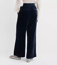 Petite Curvy Clean Wide Leg Pants Velvet