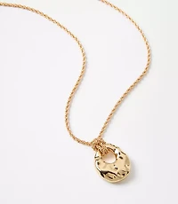 Molded Pendant Rope Necklace