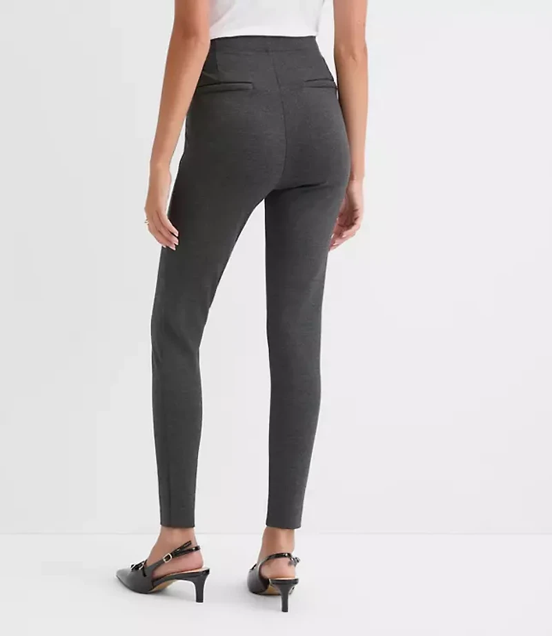 Darted Leggings Heathered Ponte