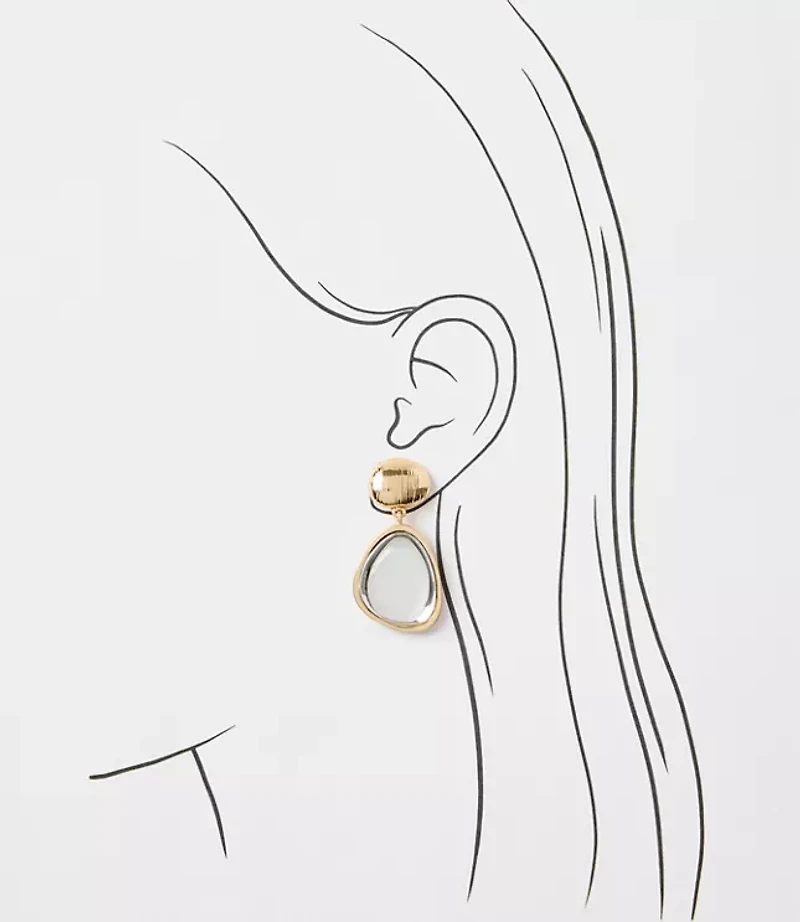 Crystal Mixed Metal Statement Earrings