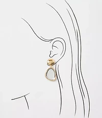 Crystal Mixed Metal Statement Earrings