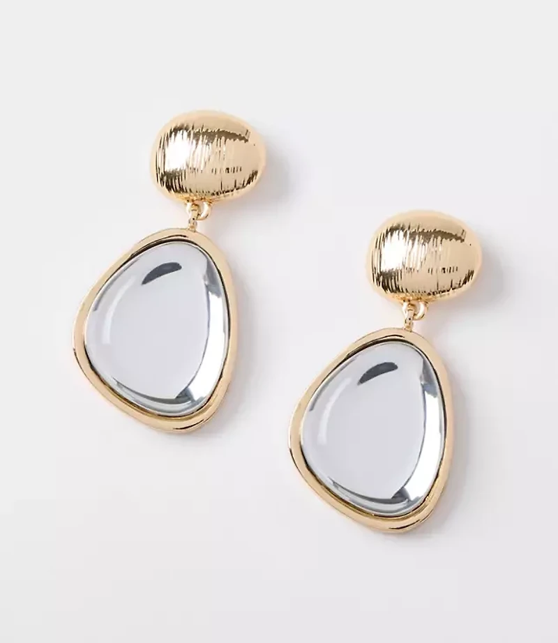 Crystal Mixed Metal Statement Earrings