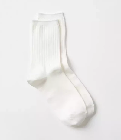Ribbed Crew Socks