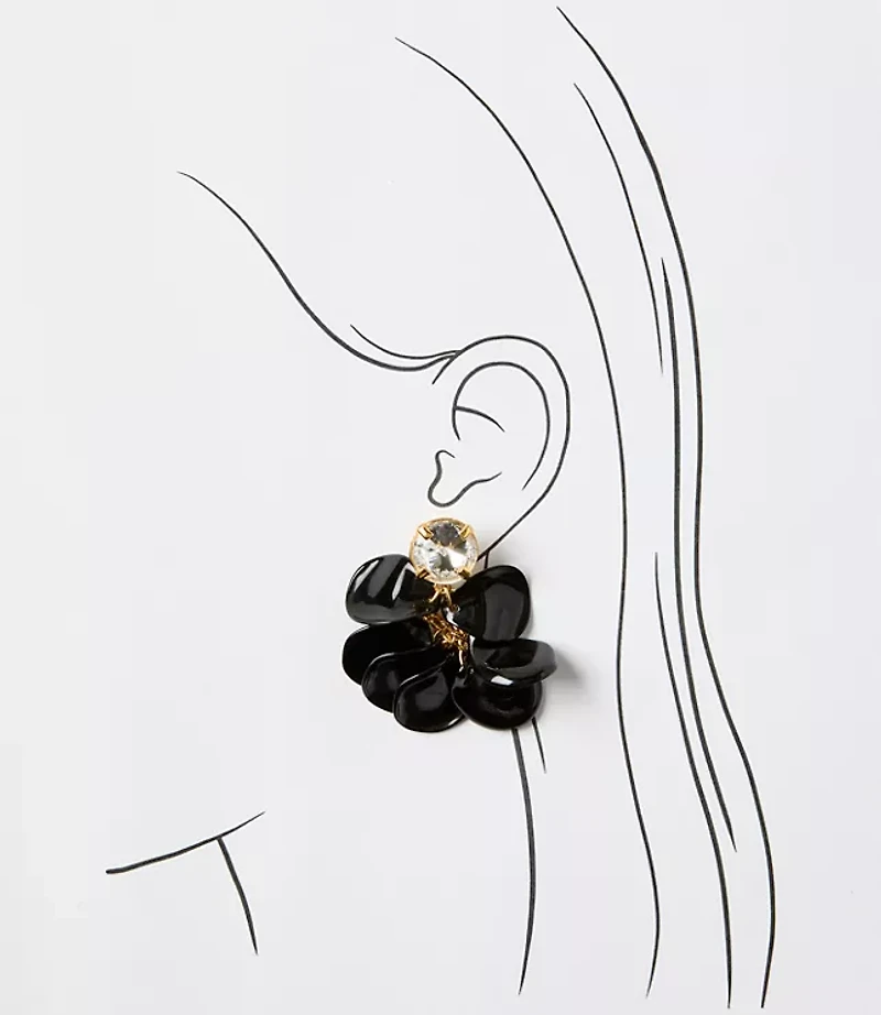 Italian Collection Petal Drop Earrings
