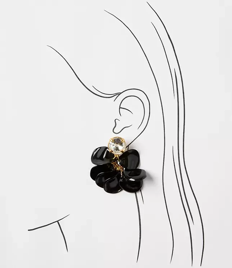 Italian Collection Petal Drop Earrings