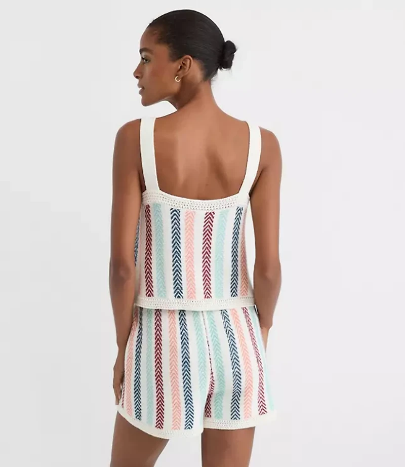 LOFT Beach Chevron Stripe Tank Top
