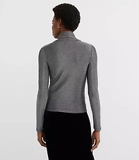 Shimmer Jersey Turtleneck Top