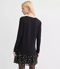 Sequin New Year Long Sleeve Everyday Tee