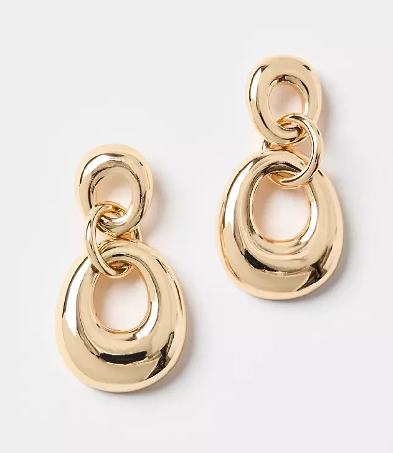 Chunky Linked Drop Earrings