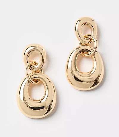 Chunky Linked Drop Earrings
