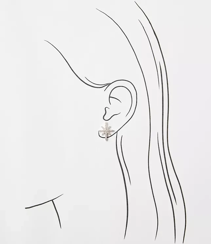 Pave Star Stud Earrings