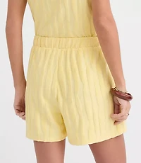 LOFT Beach Striped Terry Shorts