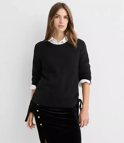 Side Tie Sweater