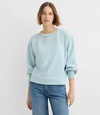 Petite Pearlized Sweatshirt