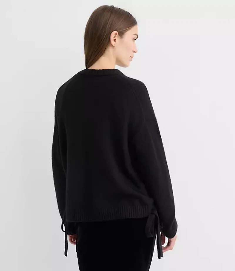 Petite Side Tie Sweater