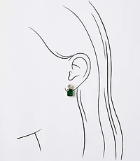 Mini Baguette Stud Earrings