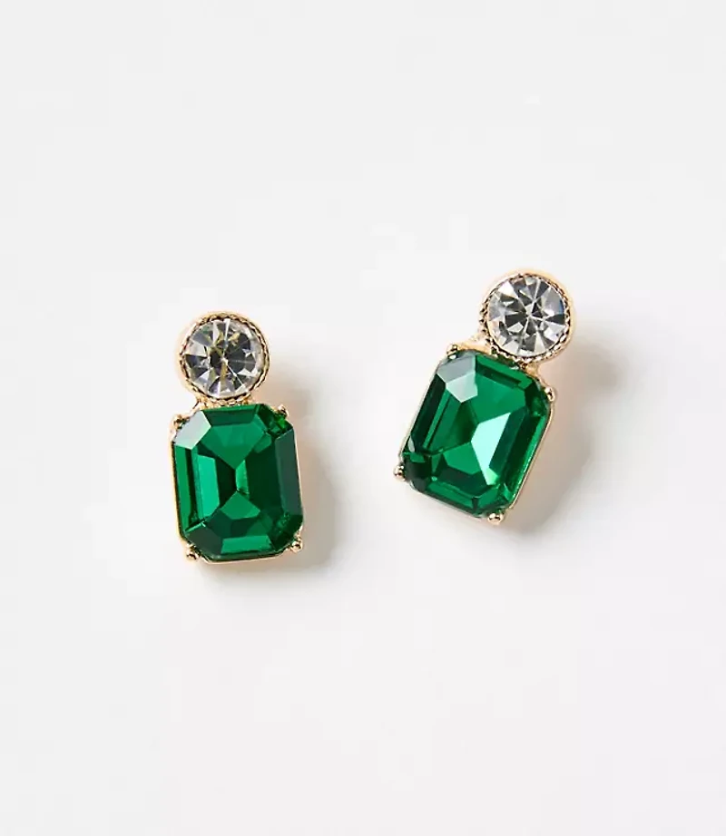 Mini Baguette Stud Earrings