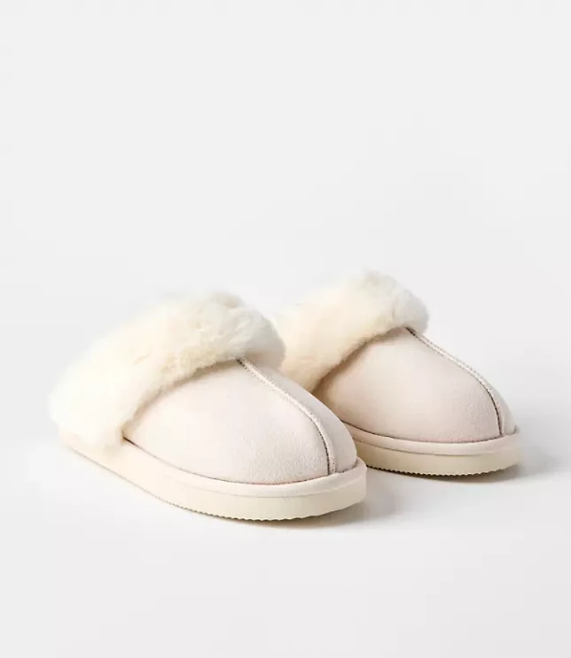Faux Fur Lined Slippers