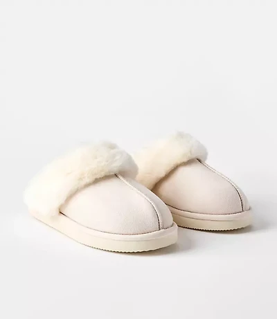 Faux Fur Lined Slippers