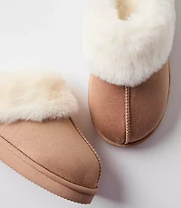 Faux Fur Lined Slippers